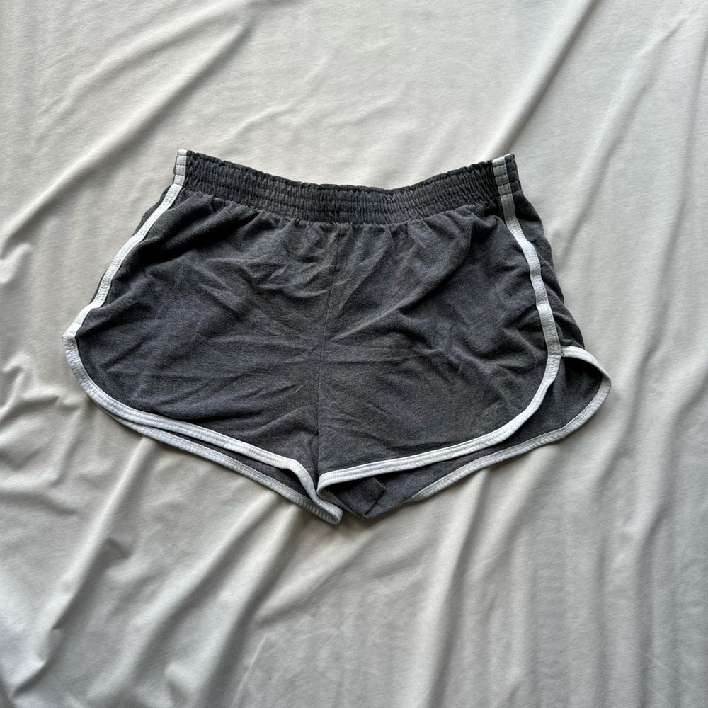 Grey & white sport shorts